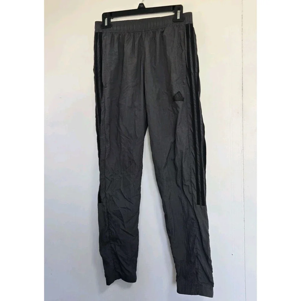 adidas Pants Mens Size S Tiro Woven Grey Six JE4097 Athletic Gym